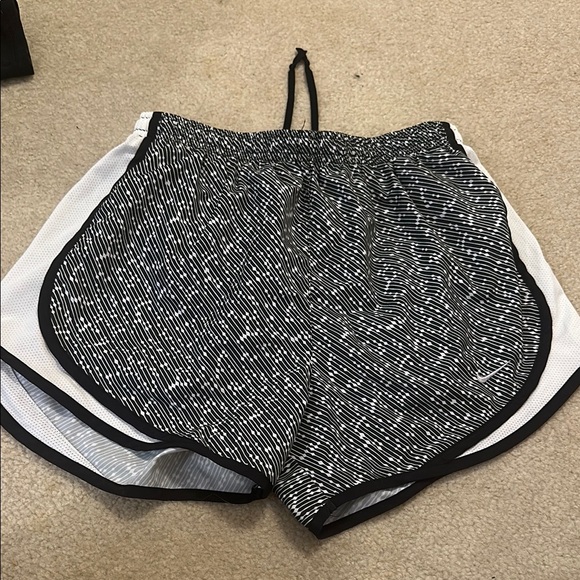 Nike Black and White Athletic Shorts - Picture 1 of 2